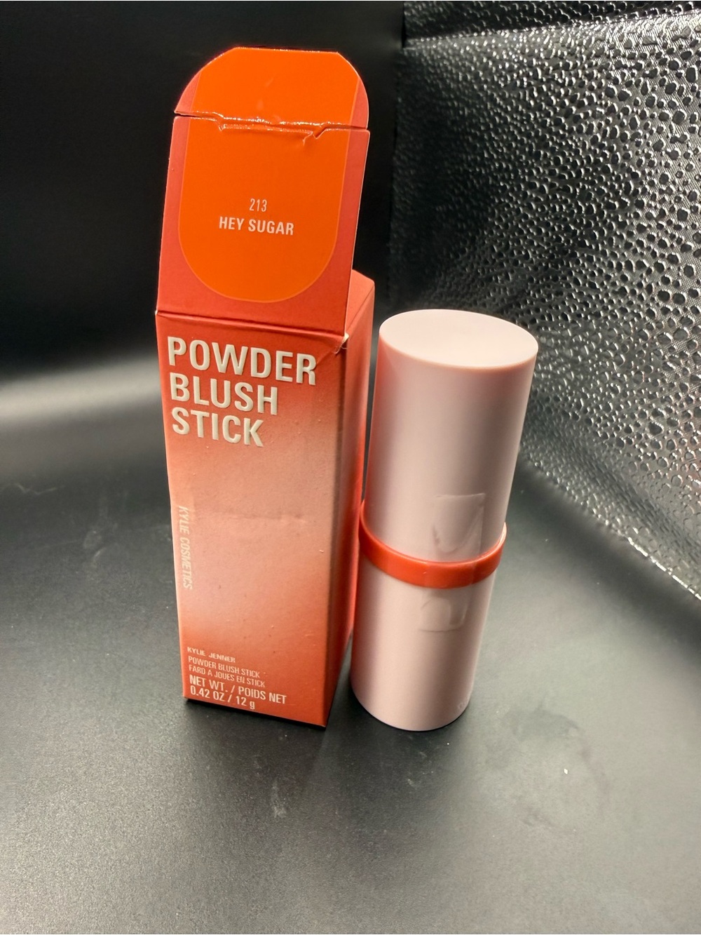 Kylie cosmetics Powder Blush Stick in Hey Sugar - pink Coral